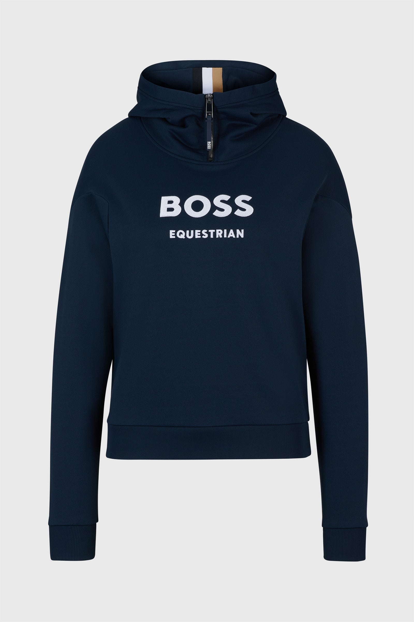 Boss Faye Logo Lynlås Hættetrøje Ridetøj til dame