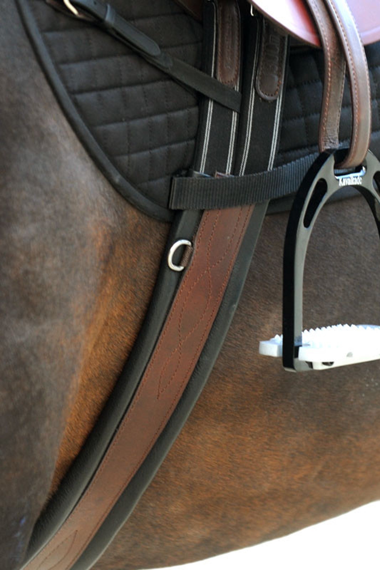 Kavalkade Soft leather girth Comfort, elastic Saddles, Girths & Stirrups
