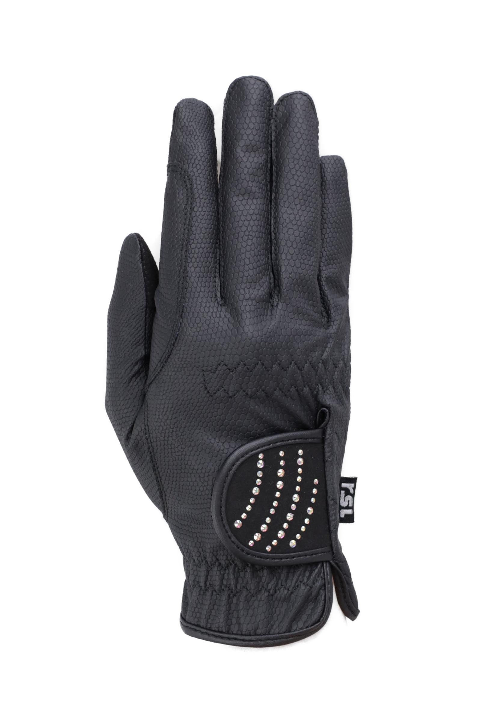 RSL Dubai Riding Gloves With Color-Adapting Glitter Stones Riding Gloves