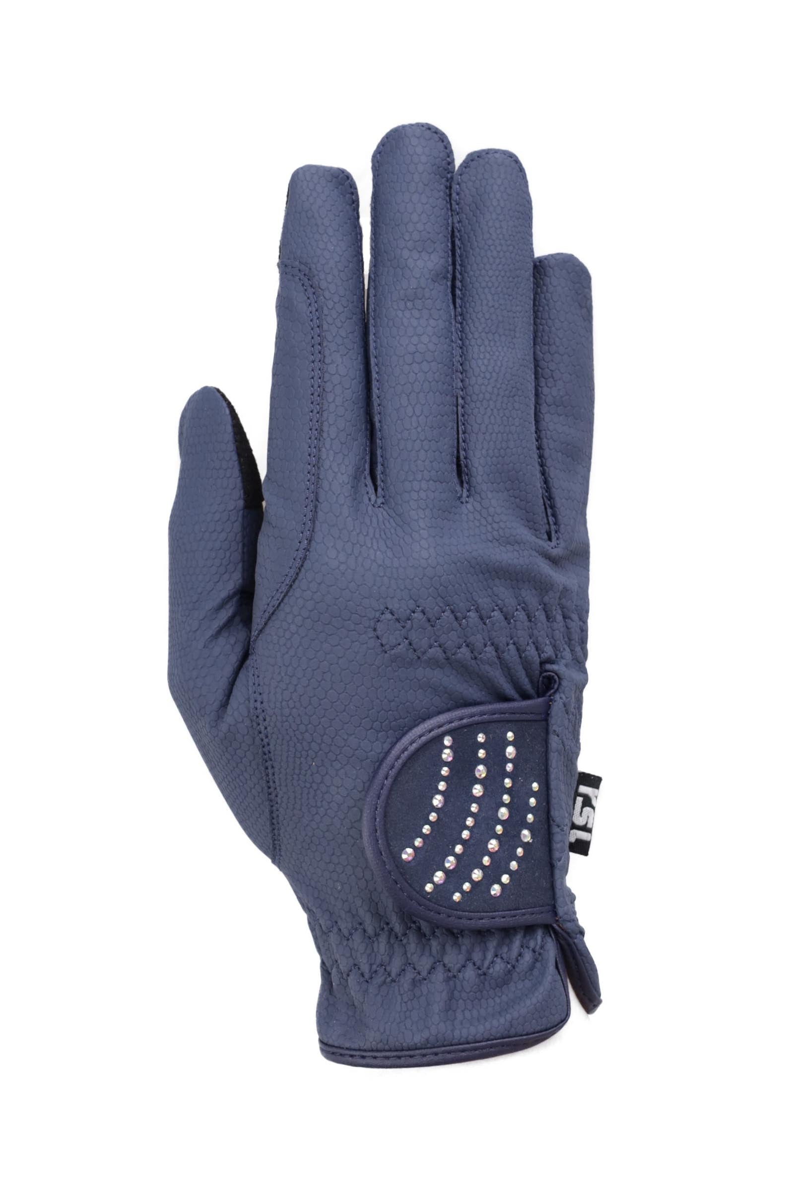 RSL Dubai Riding Gloves With Color-Adapting Glitter Stones Riding Gloves