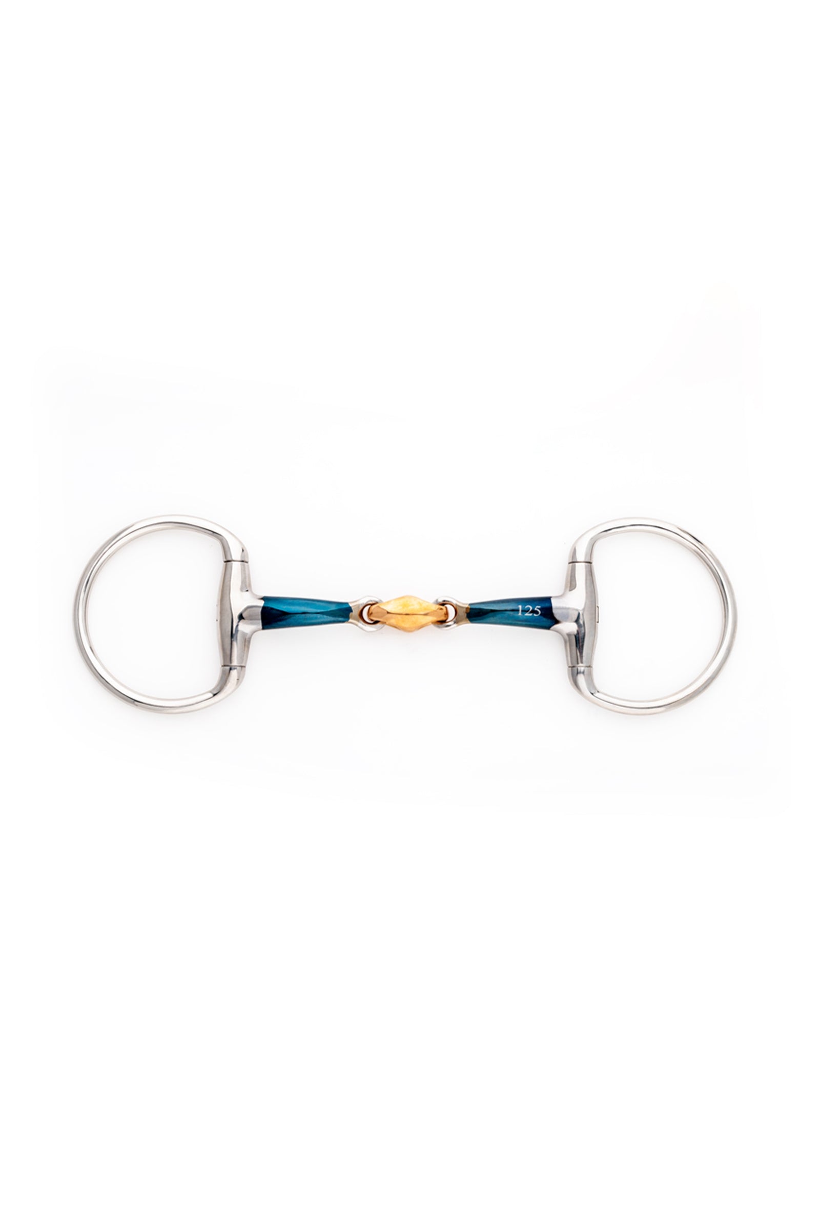 Kavalkade Ergonomic Eggbutt Snaffle Bit Double Jointed, Lock Up, 14 mm Horse Bits
