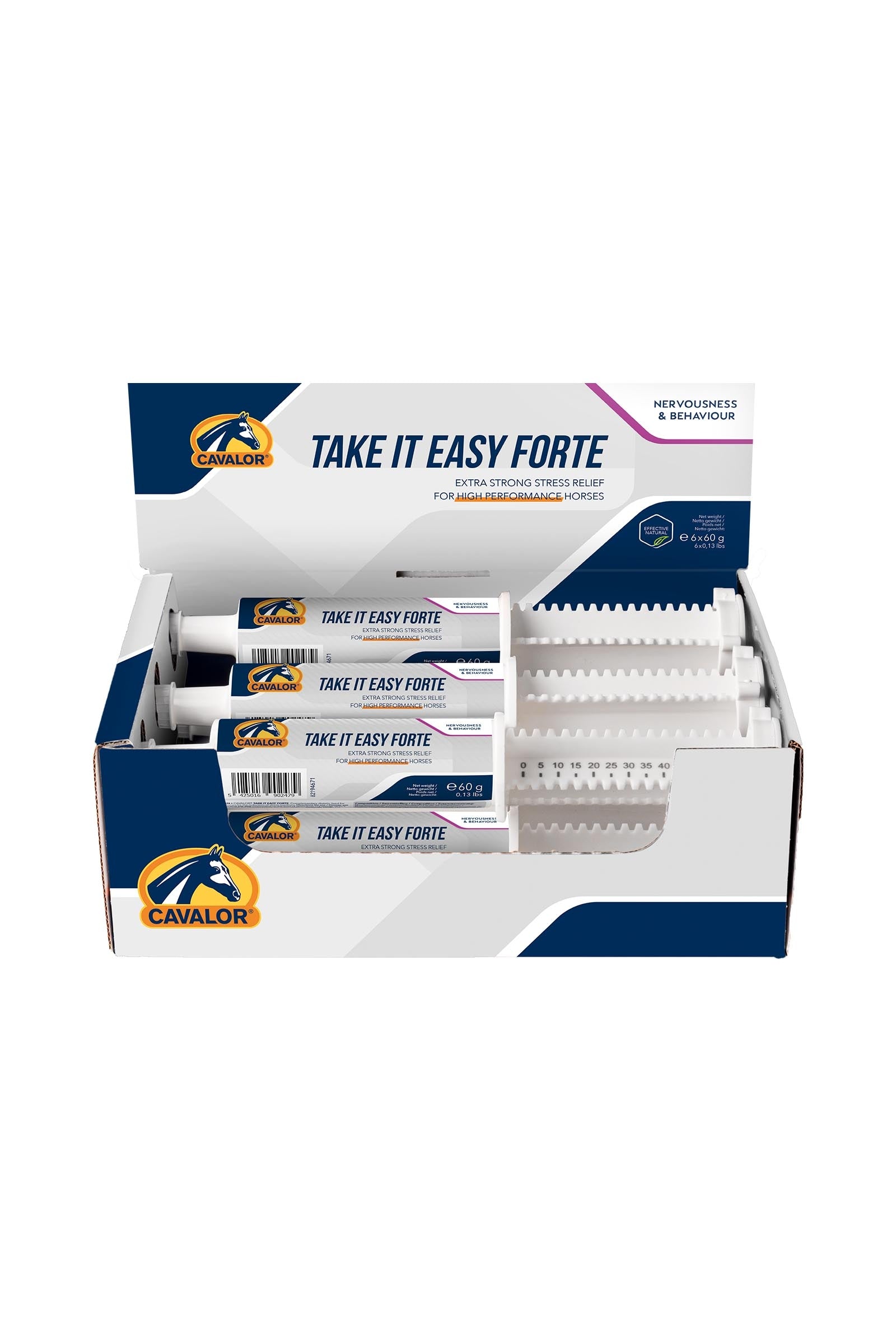 Cavalor Take It Easy Forte, afslapning, (6 x 60 g) Horse Feed & Nutrition