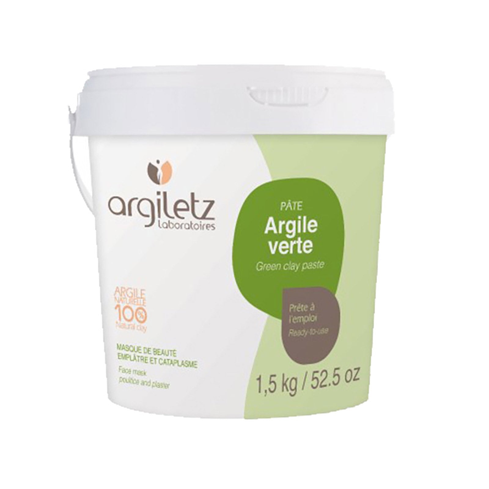 Argiletz Kavalkade Green Clay By Argiletz, 1 kg Plejeprodukter