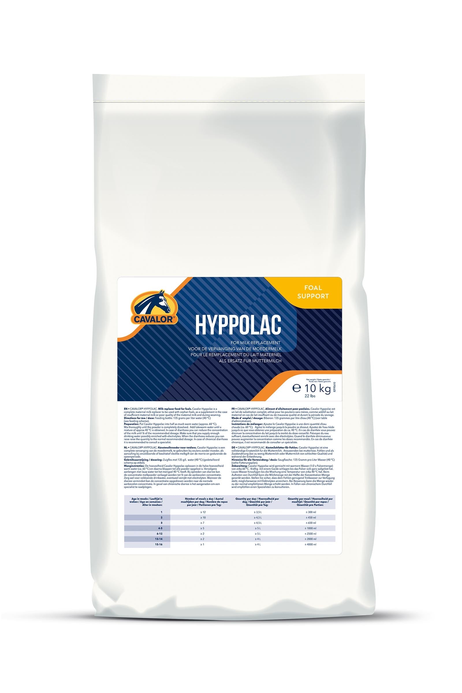 Cavalor Hyppolac Powder, Foal, 10 kg Horse Feed & Nutrition