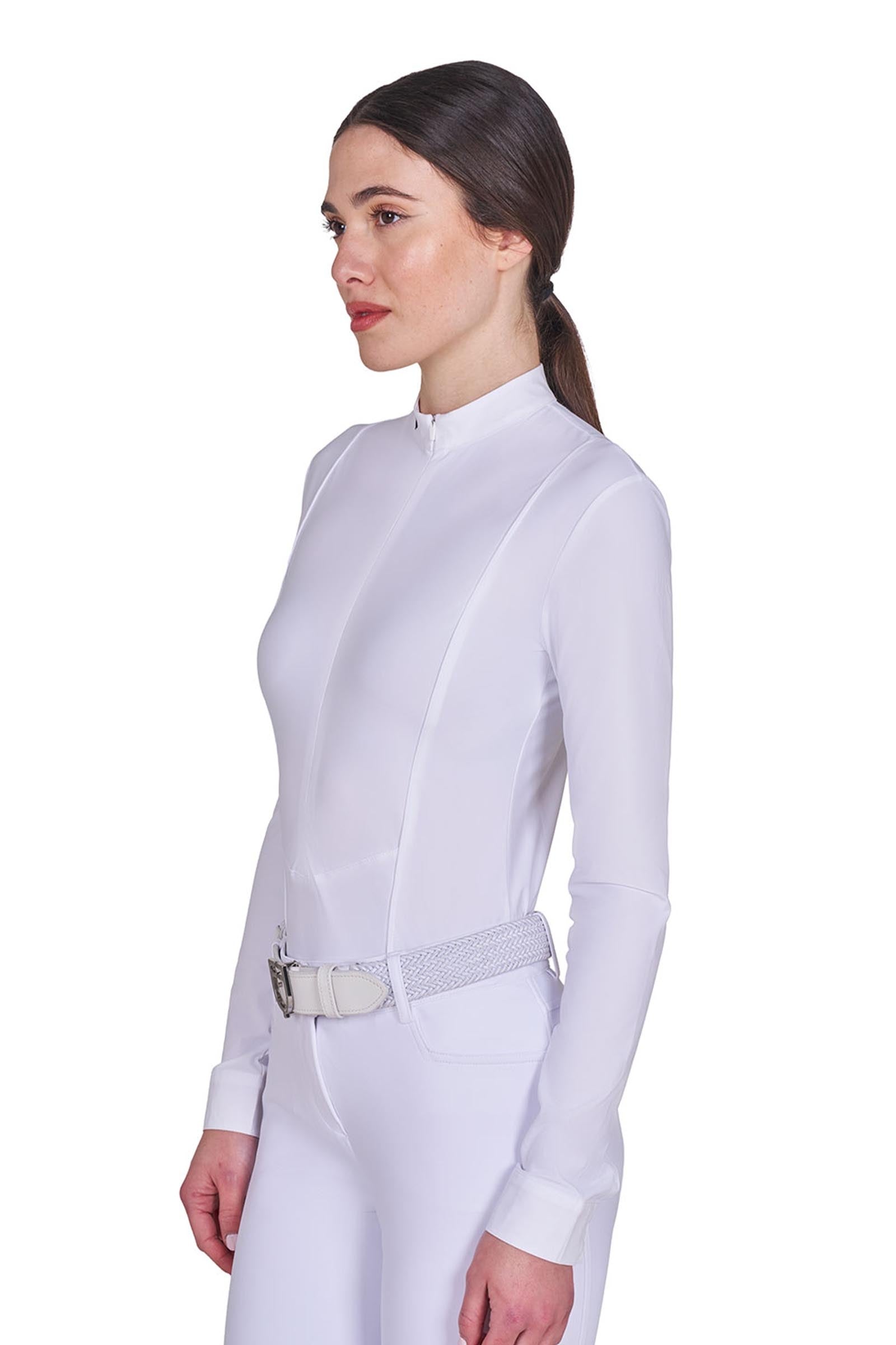 Equestro SS2026 Women's Invisible ZIP Competition Polo Shirt LS Women’s Riding Clothing