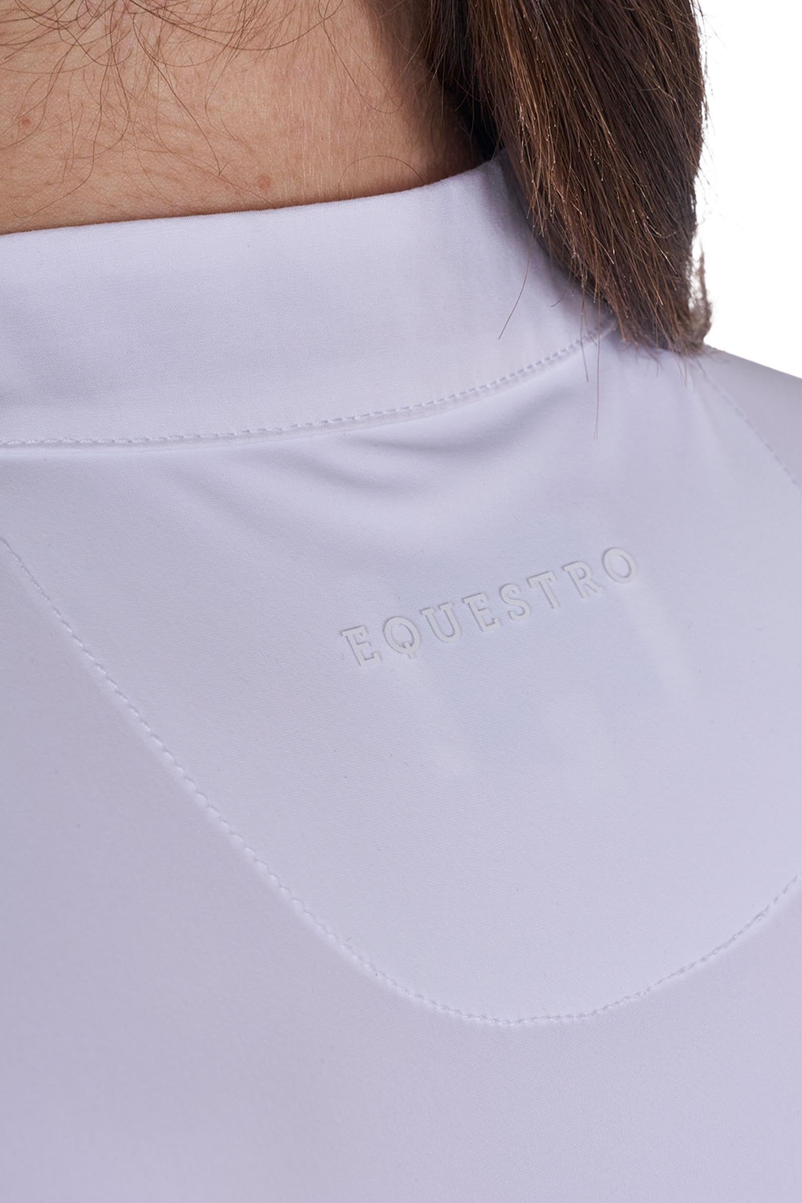 Equestro SS2026 Women's Invisible ZIP Competition Polo Shirt LS Women’s Riding Clothing