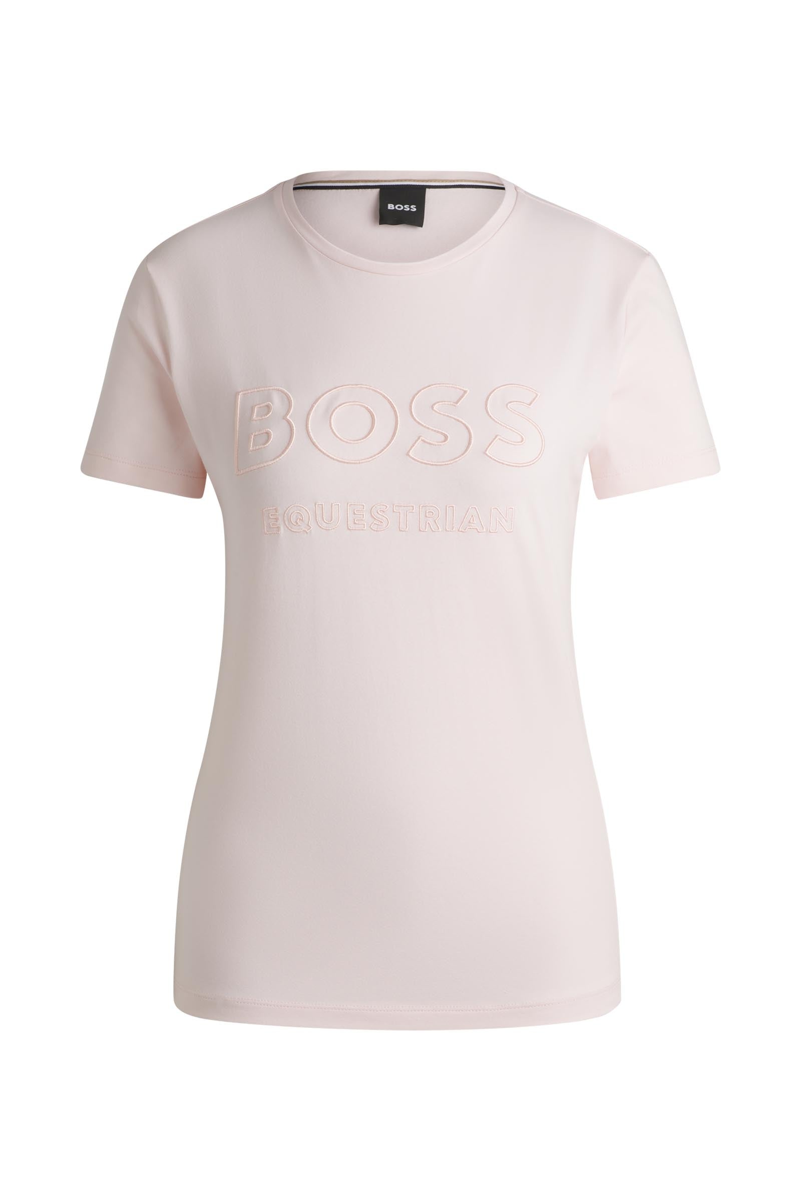 BOSS Equestrian Boss Maya dames T-shirt med broderi Ridetøj til dame